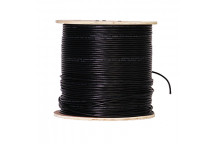 Lambda C6 FTP UV -PVC Cable Solid Black (305m Drum)