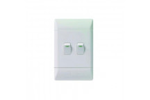 CBI 2  Lever 1 Way Light Switch 2X4 White