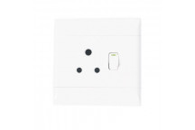 CBI Socket Plug Single Switch 4x4 White