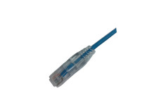 Lambda C6 UTP LSZH Slim Patch Leads Blue 1m