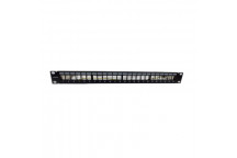 Lambda C5e C6 C6A Shielded Empty Patch Panel 24 Port