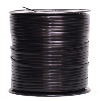 Telephone Flat Cable 4 Way Copper Black