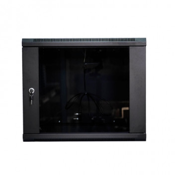 Lambda Cabinet Swing Frame 12U 400mm+100mm 19\" Excl Fans