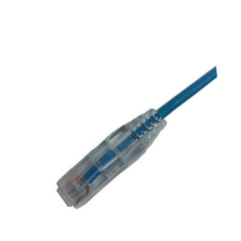 Superlink C6A UTP PVC Slim Patch Leads Blue 10m