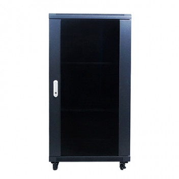 Lambda Cabinet Floor Standing 27U 800mm 19\" incl Fans & Shelves