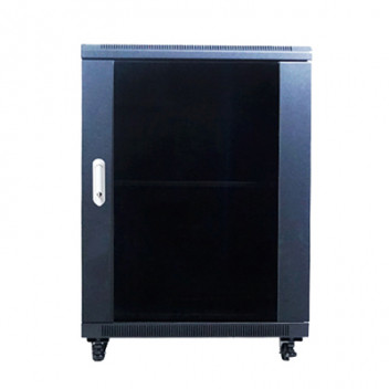 Lambda Cabinet Floor Standing 13U 800mm 19\" incl Fans & Shelves