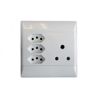 CBI Switch Socket 16A SA +3 Euro 4X4 - White